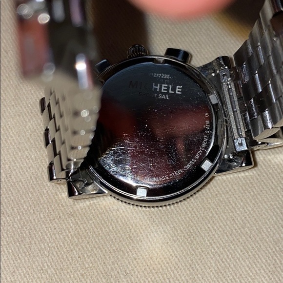 Michele Silver Sport Sail Diamond White Dial watch - Picture 6 of 8